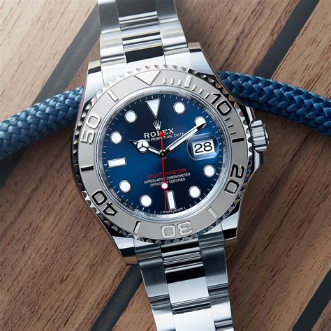 rolex yacht master blue face with 8 diamonds on face|rolex yacht master perpetual date.